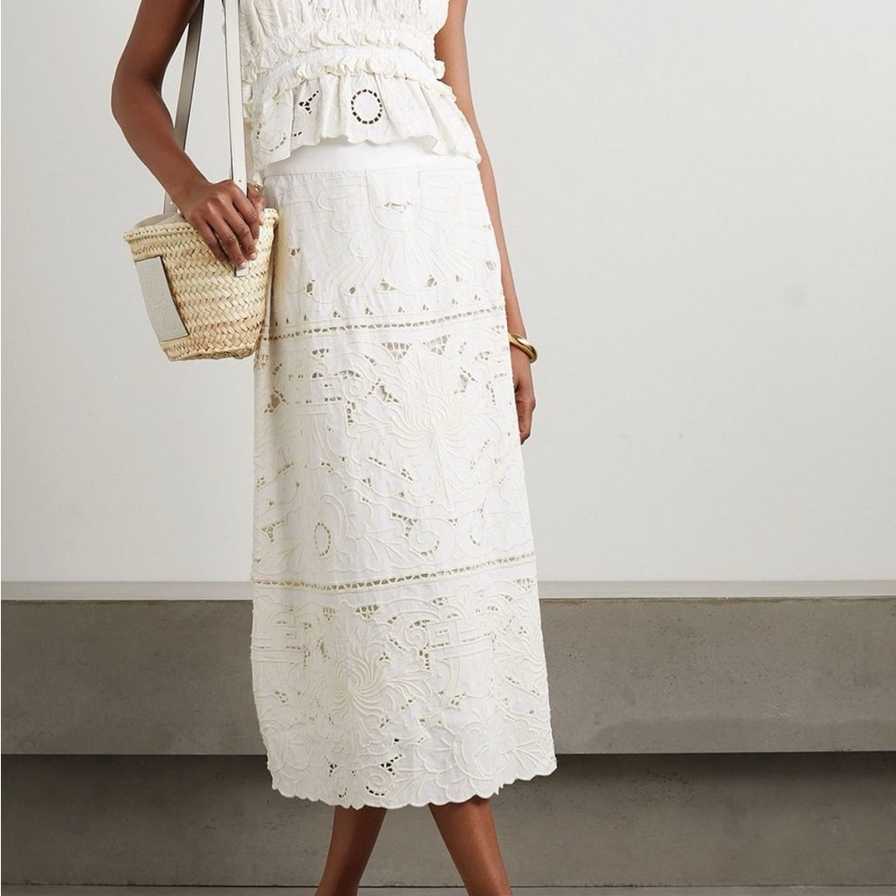 Sea NY- eyelet skirt